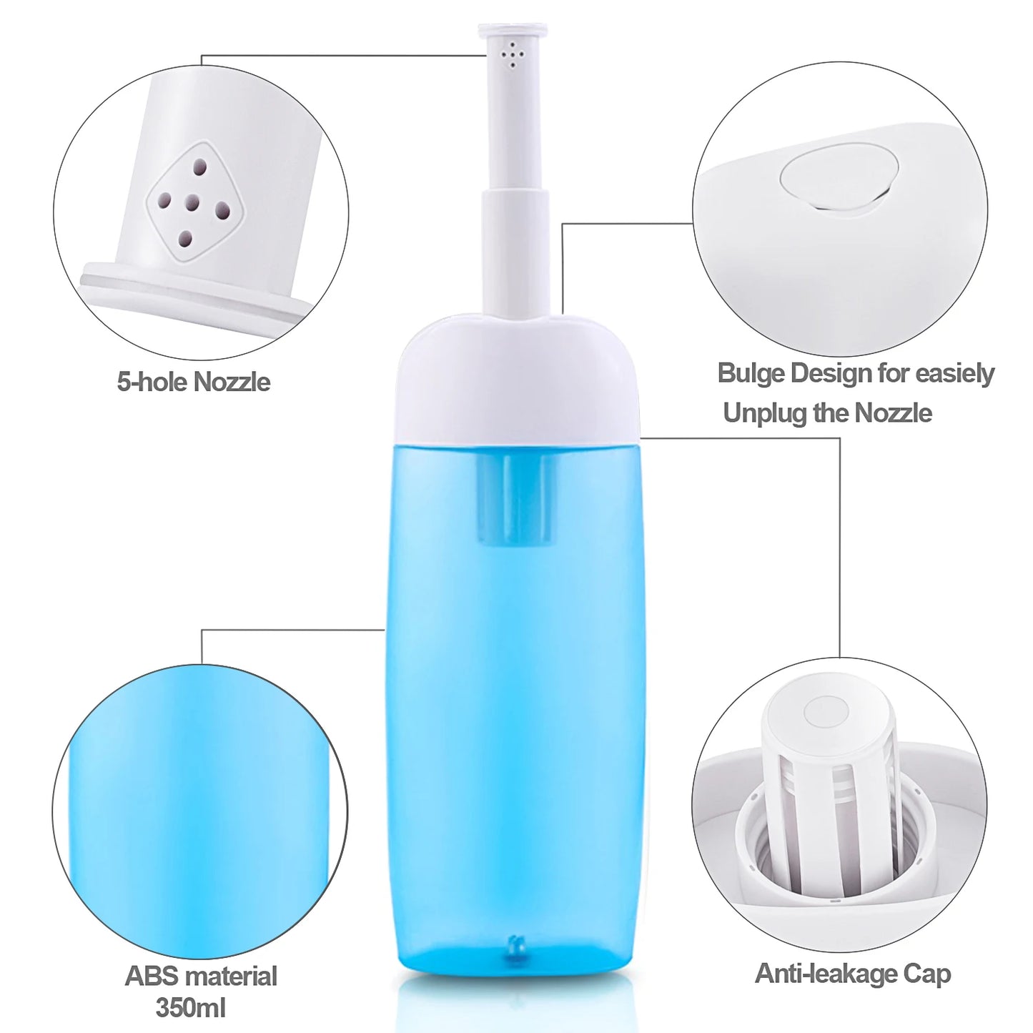 Portable Travel Bidet Bottle with Retractable Nozzle