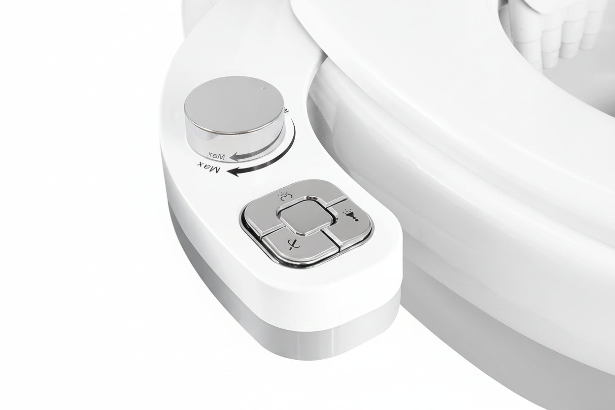 Ultra-Thin Bidet Attachment - 3-Function Non-Electric Sprayer