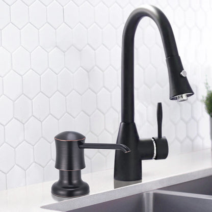 Built-in Kitchen Soap Dispenser Matte Black 500ml