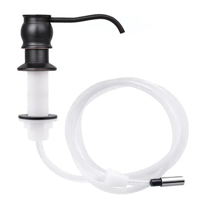 Kitchen Soap Dispenser with Extension Tube & Brass Pump