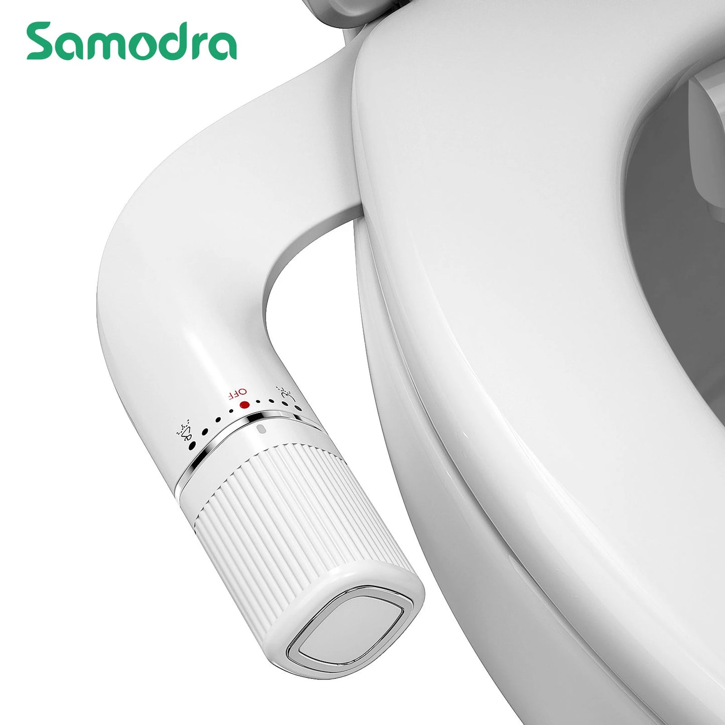 Ultra-Slim Dual Nozzle Bidet - Non-Electric Toilet Attachment
