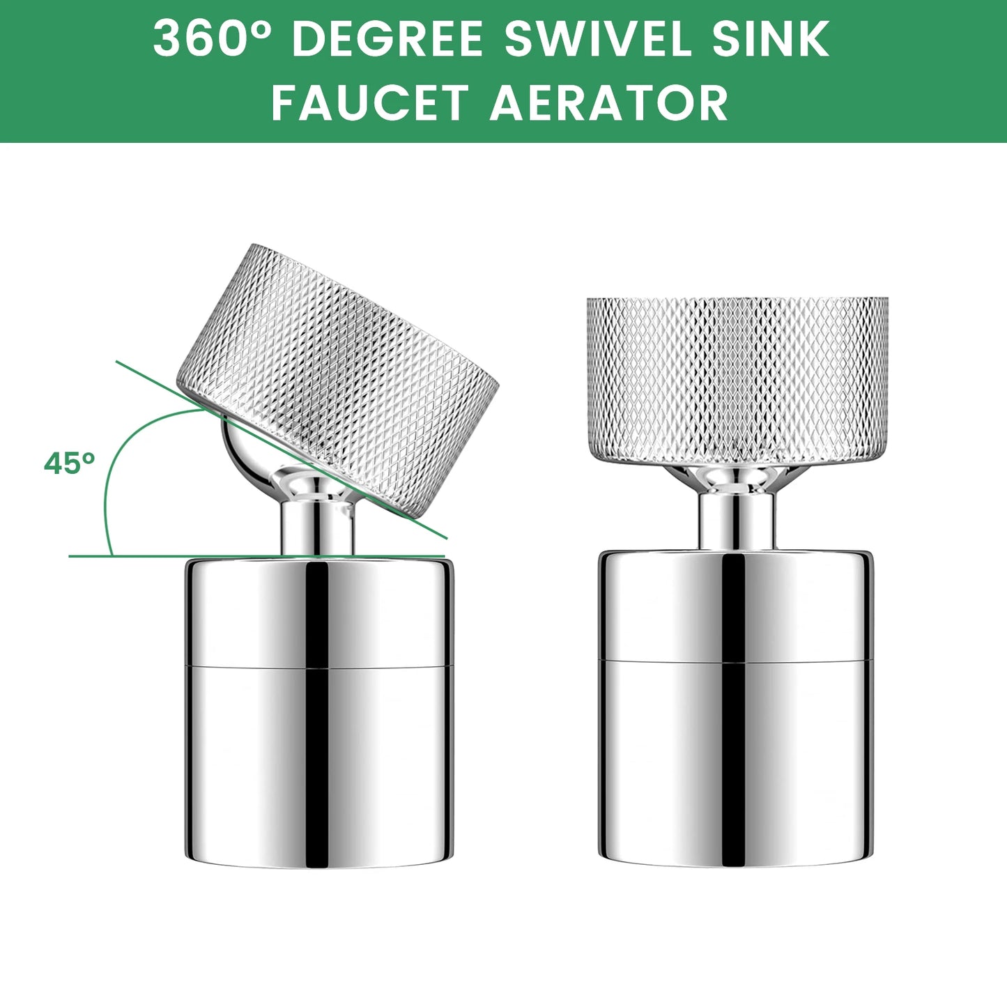 360° Rotatable Tap Aerator FM22 for Kitchen & Bathroom