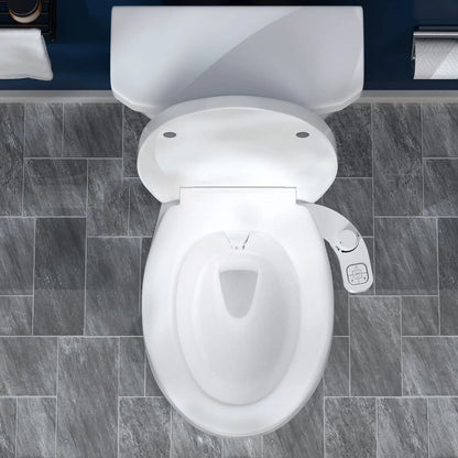 Left-Hand Bidet - Non-Electric Dual Nozzle Toilet Attachment