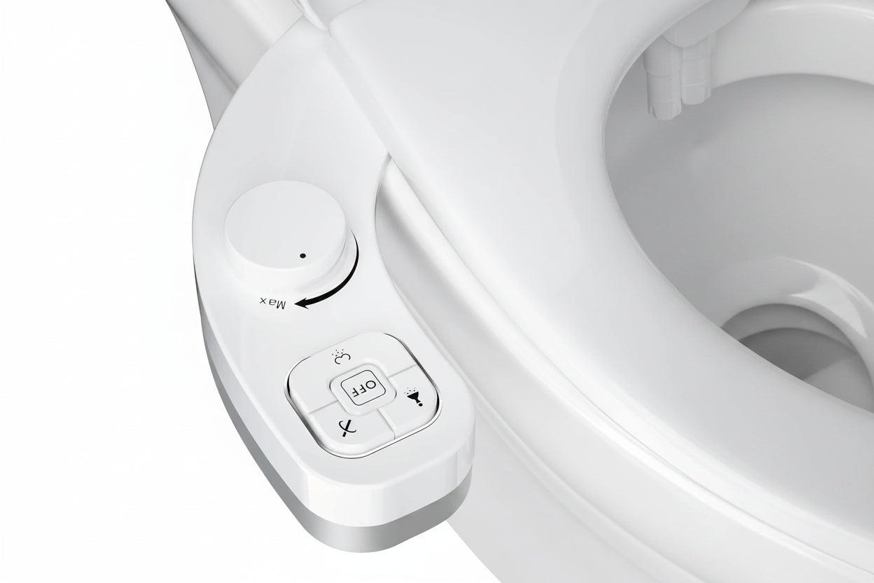 Ultra-Slim Bidet - Dual Nozzle Self-Cleaning Toilet Attachment