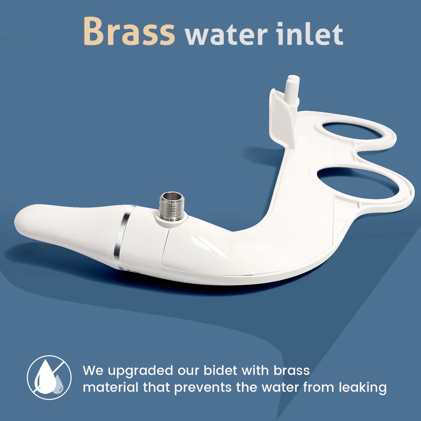 Ultra Slim Bidet Attachment - Dual Nozzle Non-Electric Sprayer