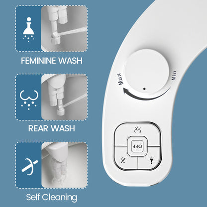Ultra-Slim Bidet - Dual Nozzle Self-Cleaning Toilet Attachment