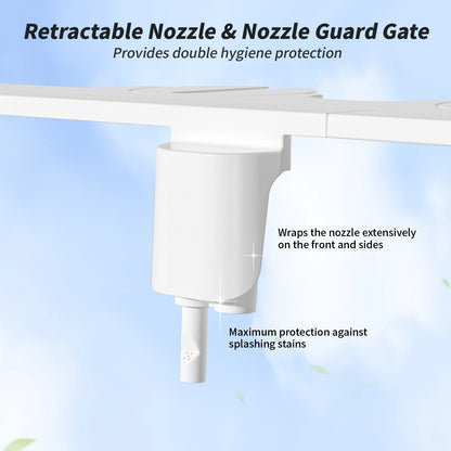 Non-Electric Bidet - Dual Nozzle Self-Cleaning Attachment