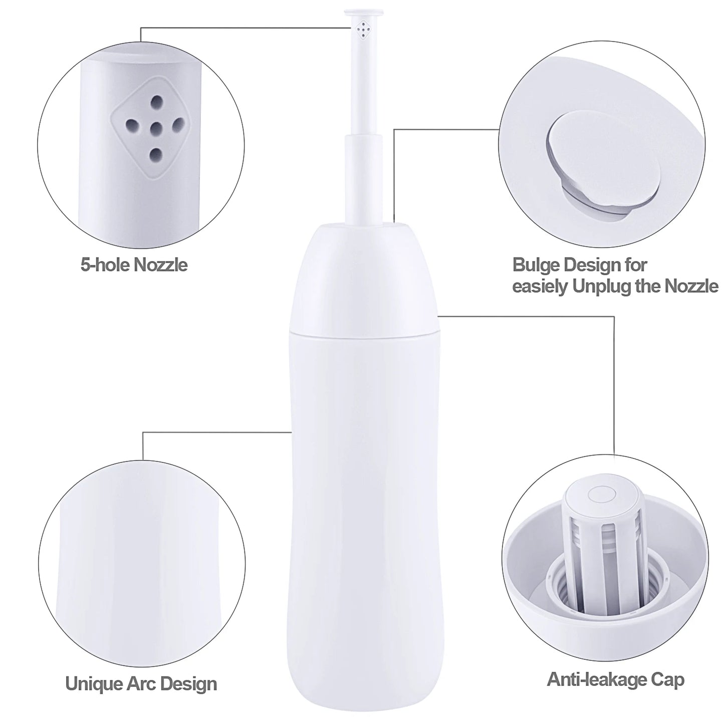 Portable Travel Bidet 400ml Handheld Personal Hygiene Bottle