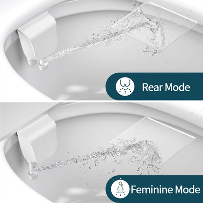 Ultra-Slim Dual Nozzle Bidet - Non-Electric Toilet Attachment