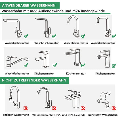 360° Rotatable Tap Aerator FM22 for Kitchen & Bathroom