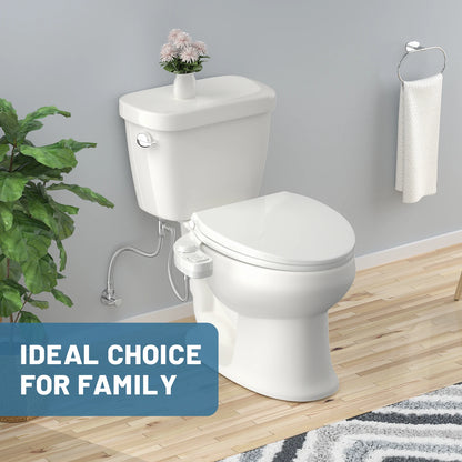 Ultra-Slim Bidet - Dual Nozzle Self-Cleaning Toilet Attachment