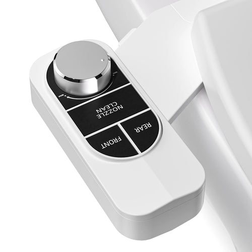 Non-Electric Bidet - Dual Nozzle Self-Cleaning Attachment