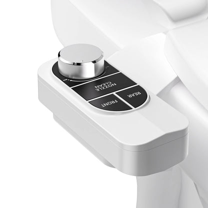 Non-Electric Bidet - Dual Nozzle Self-Cleaning Attachment