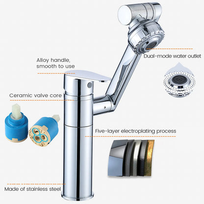 1080° Rotating Basin Faucet Brass Mixer for Bathroom