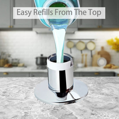 Built-in Kitchen Soap Dispenser Brass Pump for Sink