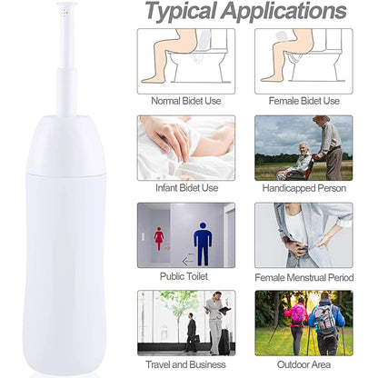 Portable Travel Bidet 400ml Handheld Personal Hygiene Bottle