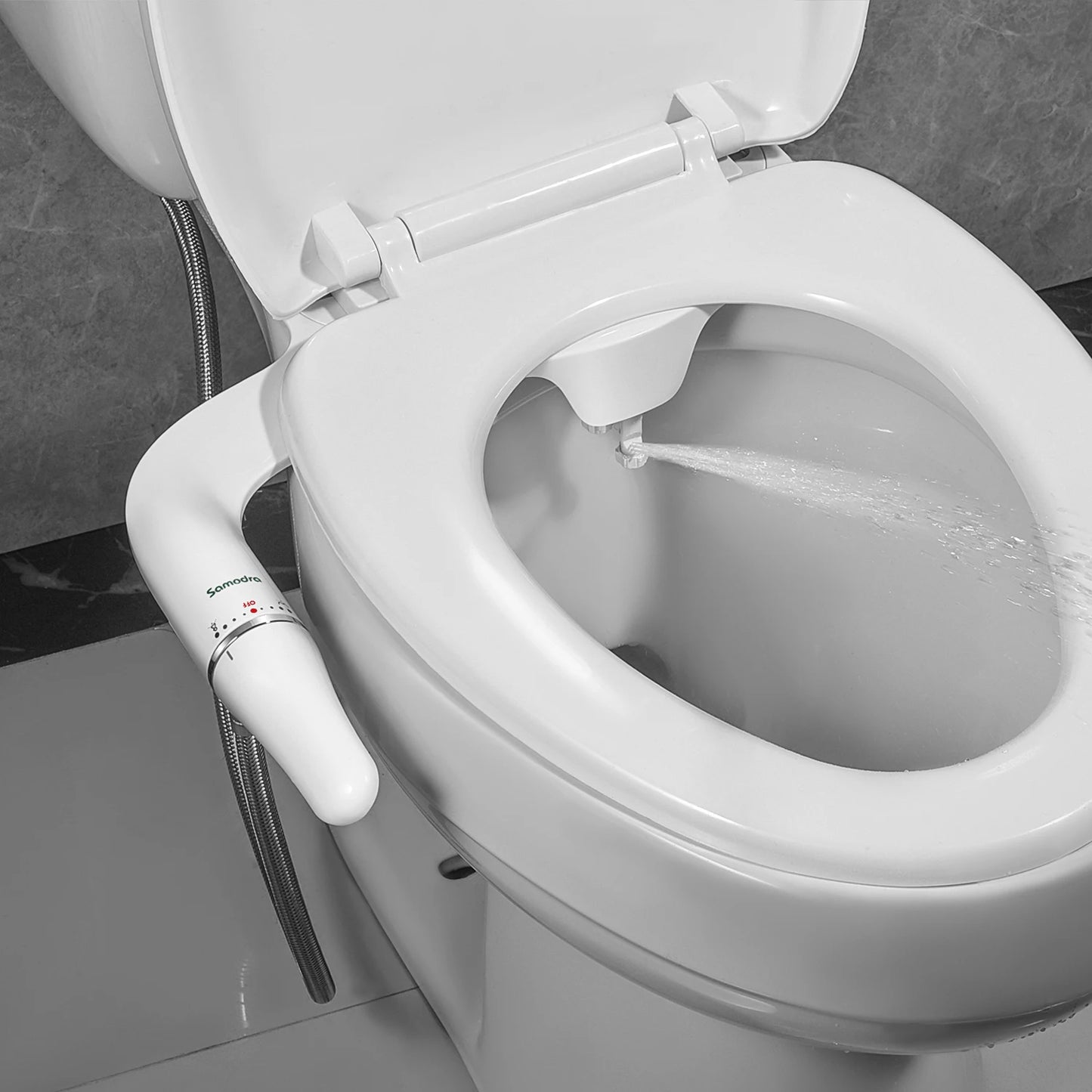 Ultra-Slim Bidet - Dual Nozzle Toilet Seat Attachment