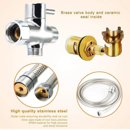 Handheld Bidet Sprayer Kit Stainless Steel Toilet Attachment