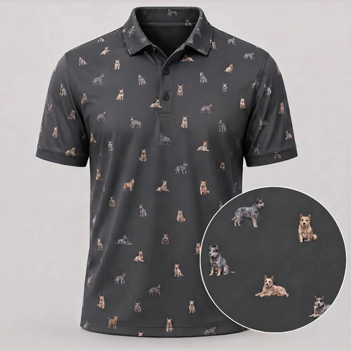 Australian Cattle Dog Polo Shirt Blue Heeler Clothing Pet Lover Gift