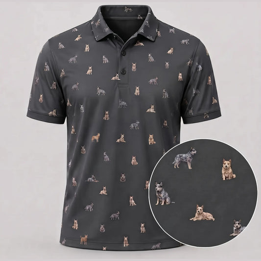 Australian Cattle Dog Polo Shirt Blue Heeler Clothing Pet Lover Gift