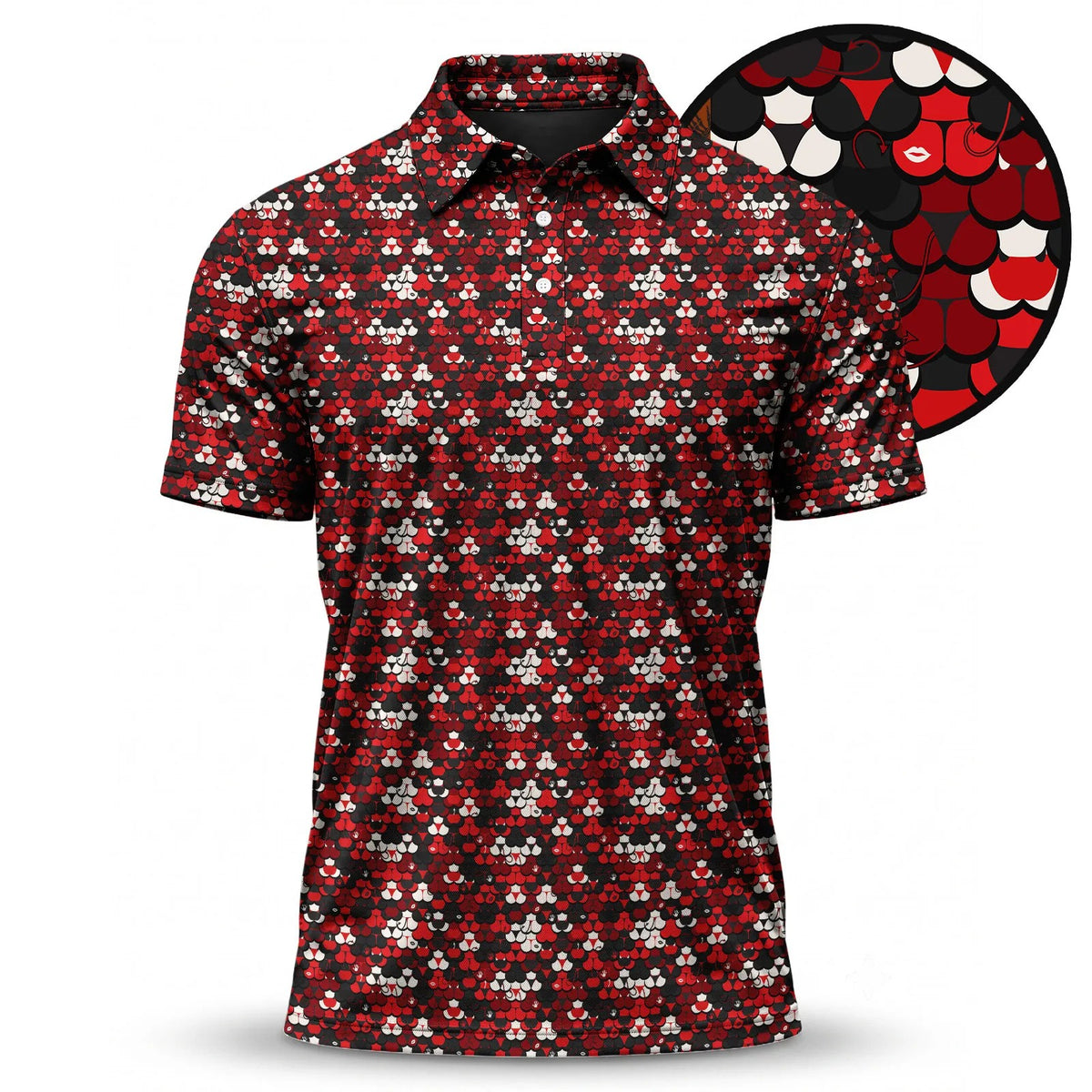 Devil_s Men Polo Shirt Men_s Casual Apparel Men_s Novelty Gift